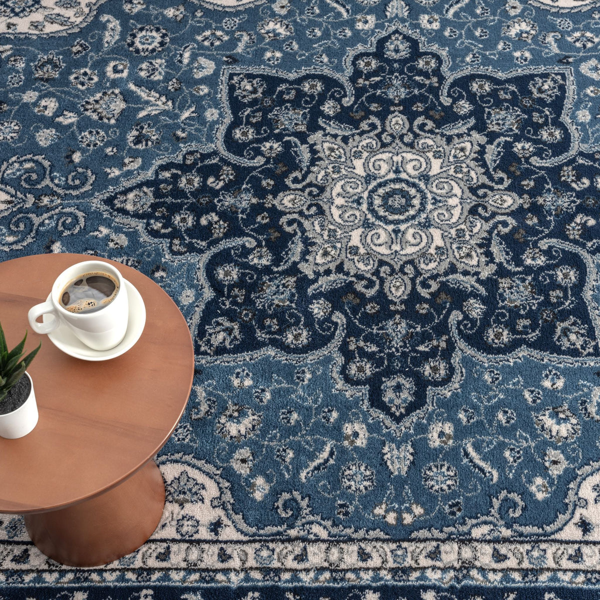 Sahara 895 Navy Traditional Rug