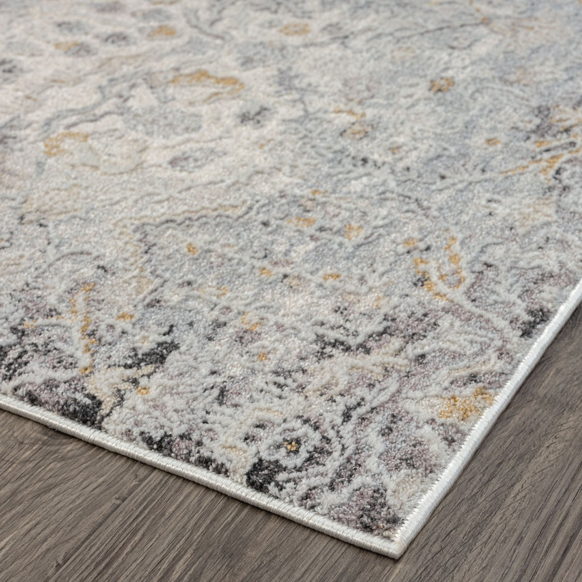 Easton 462 Silver Abstract, Transitional Rug