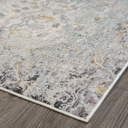 Easton 462 Silver Abstract, Transitional Rug