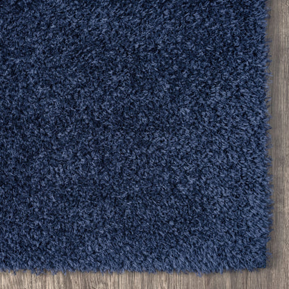Fleecy 396 Navy Shaggy Rug