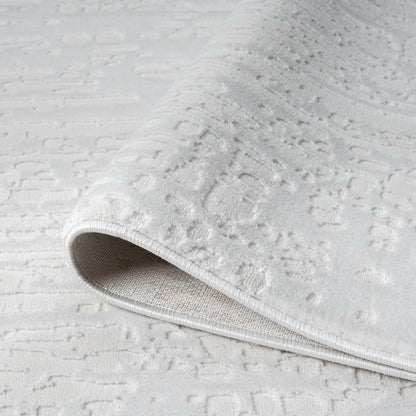 Fable 477 Pearl Abstract, Modern Hallway Runner