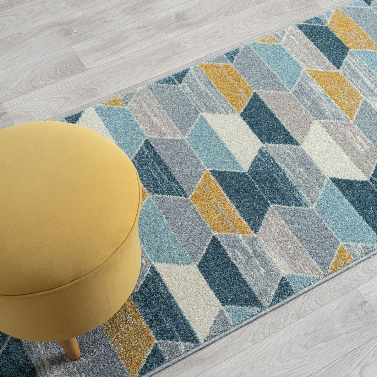 Canyon 514 Multi Geometric Hallway Runner