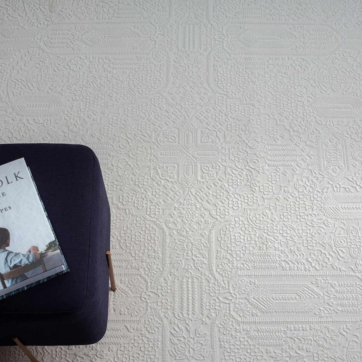 Fable 471 Ivory Abstract, Modern Rug