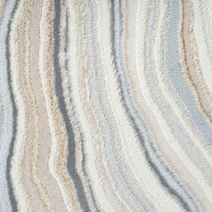 Amber 185 Stone Abstract, Geometric Hallway Runner