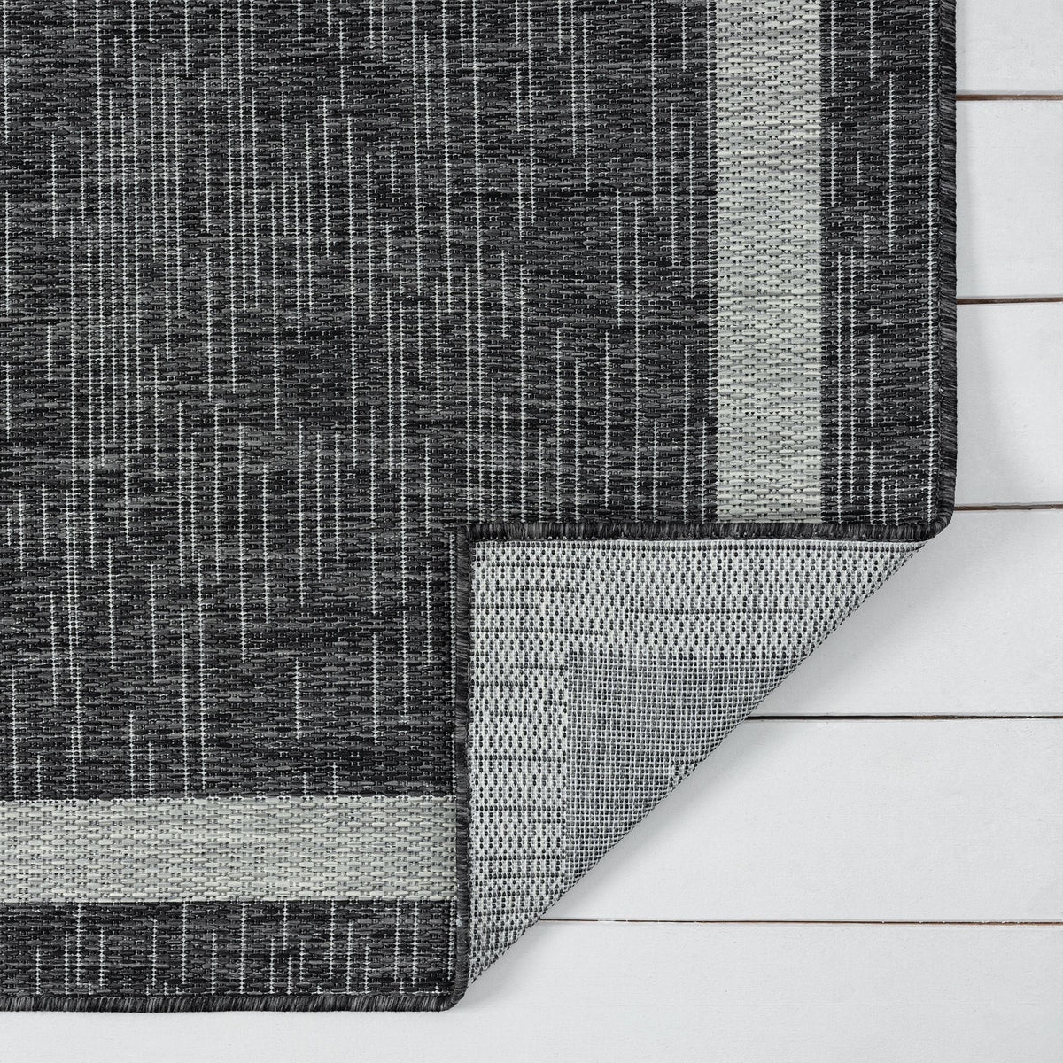 Alfresco 426 Shadow Indoor Outdoor Indoor/Outdoor, Flatweave Hallway Runner