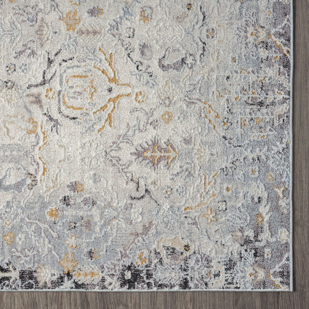 Easton 462 Silver Abstract, Transitional Rug