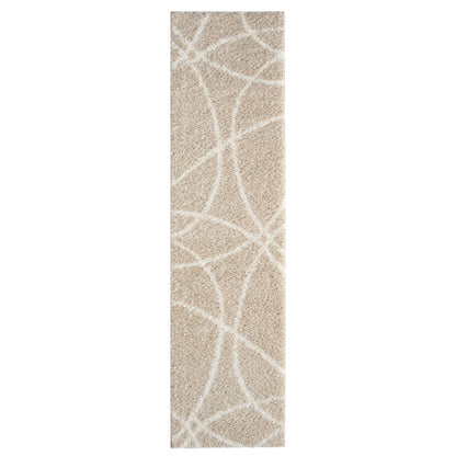 Plushy 382 Fawn Shaggy Hallway Runner