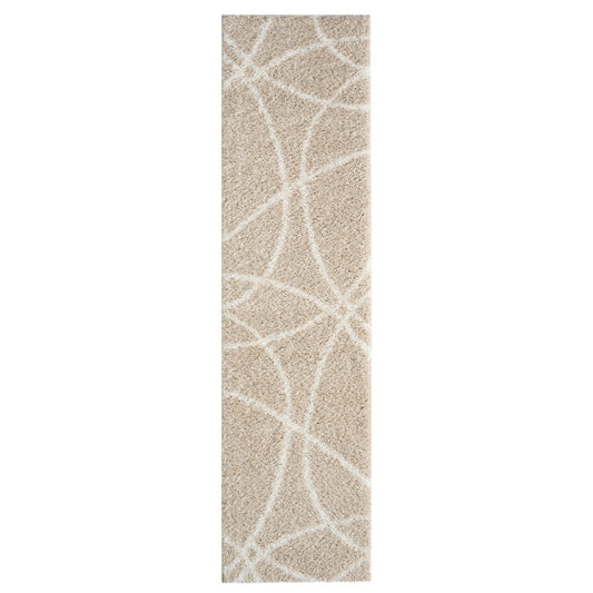 Plushy 382 Fawn Shaggy Hallway Runner