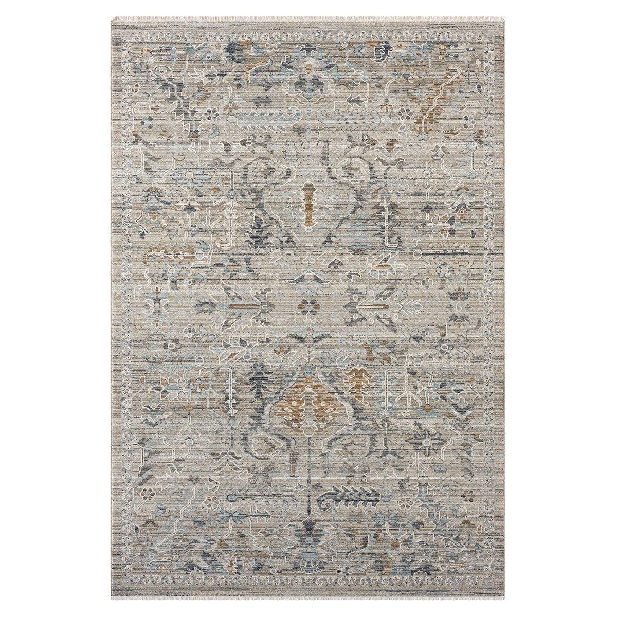 Aubrey 6755 Taupe Abstract, Traditional Rug