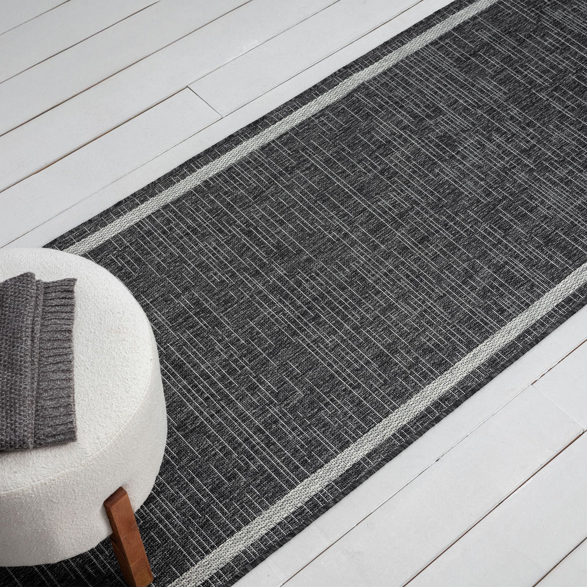 Alfresco 426 Shadow Indoor Outdoor Indoor/Outdoor, Flatweave Hallway Runner