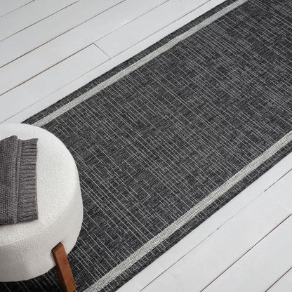 Alfresco 426 Shadow Indoor Outdoor Indoor/Outdoor, Flatweave Hallway Runner