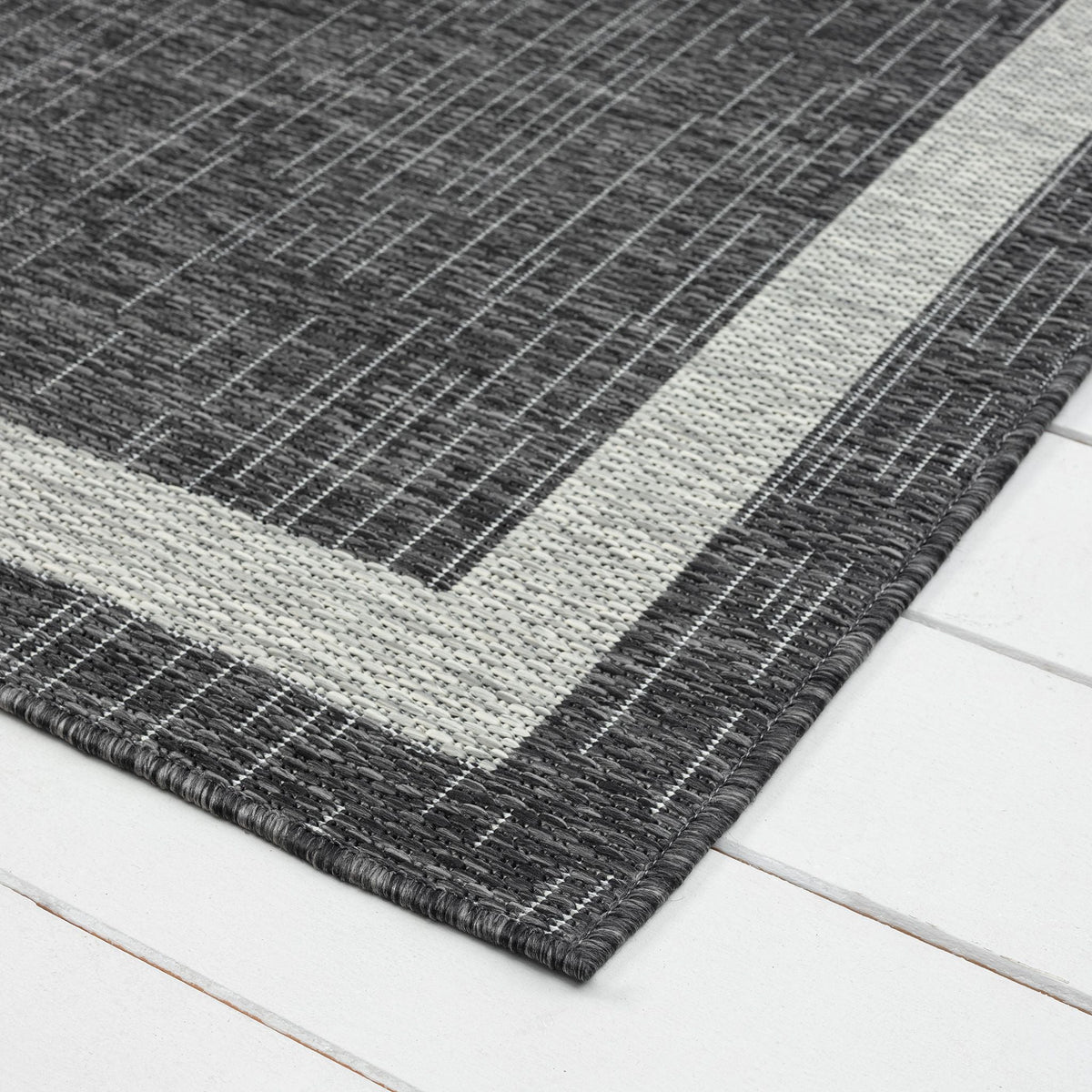 Alfresco 426 Shadow Indoor Outdoor Indoor/Outdoor, Flatweave Hallway Runner