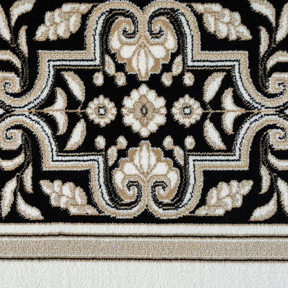 Royal 523 Black Traditional, Classic Hallway Runner