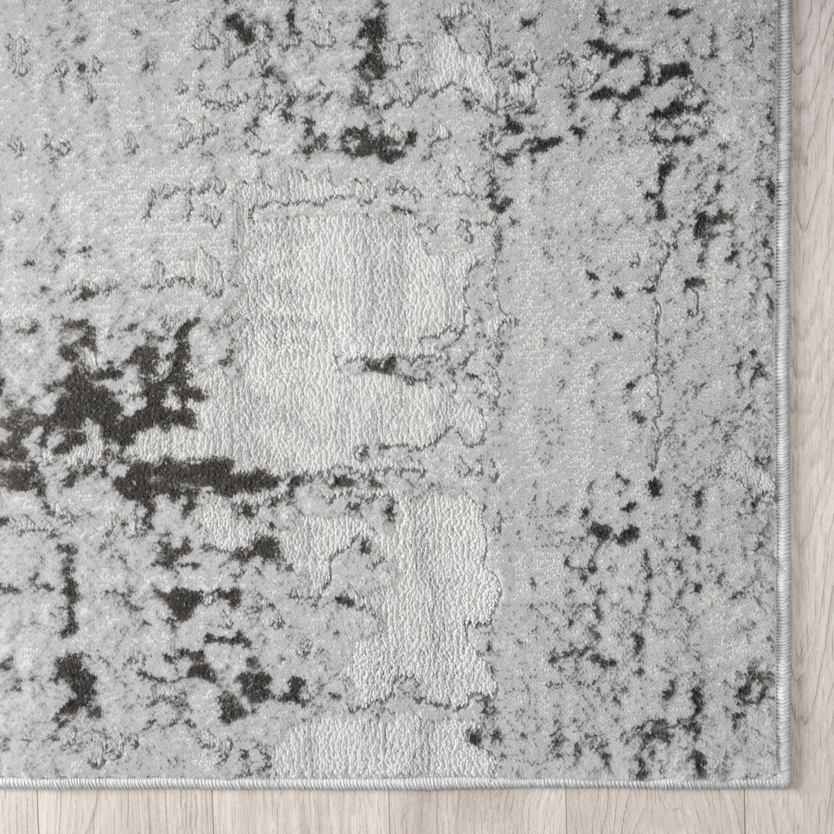 Amber 181 Silver Abstract, Geometric Rug