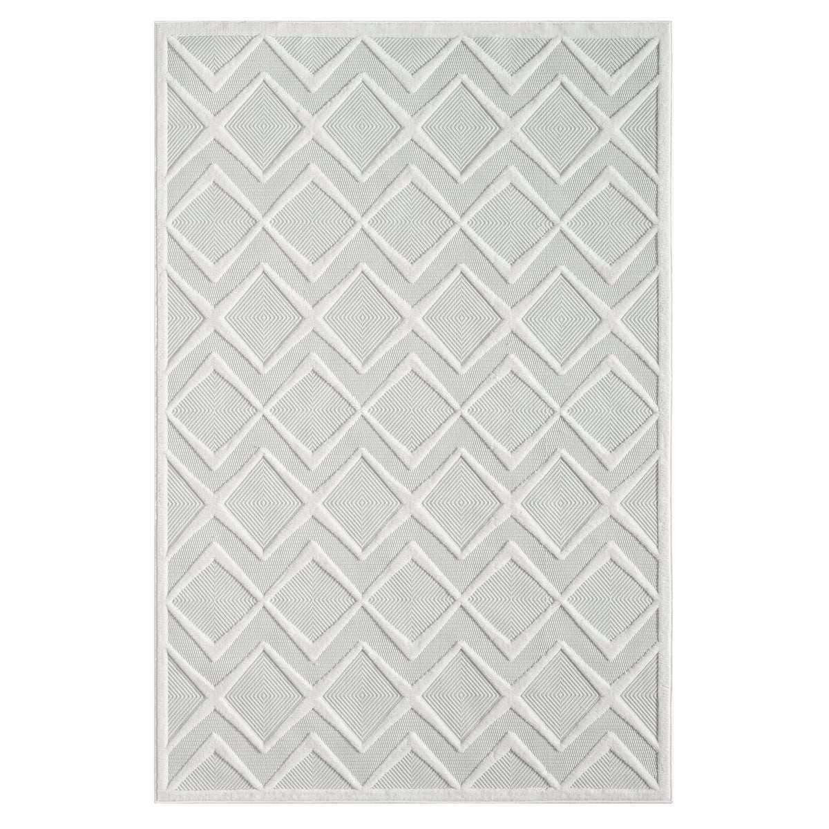 Calm 417 Pearl Geometric Rug