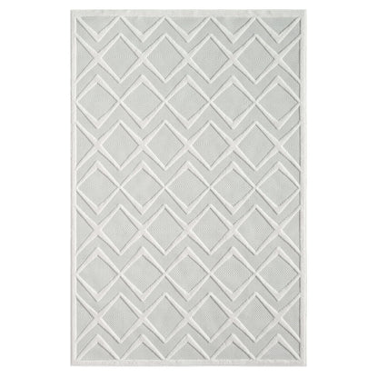 Calm 417 Pearl Geometric Rug