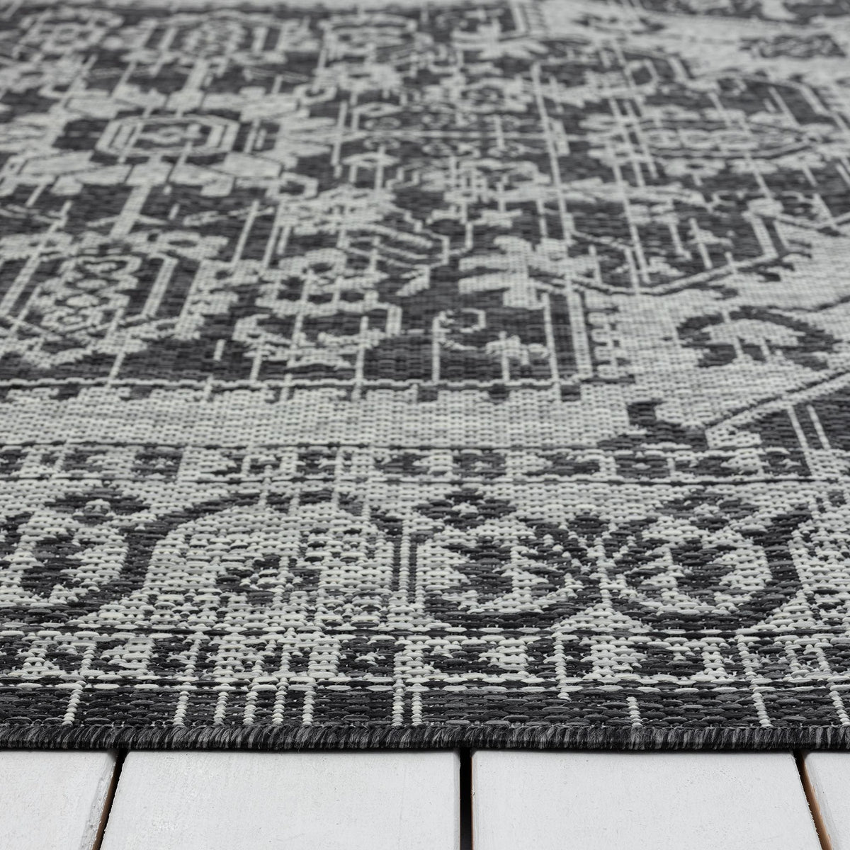 Alfresco 424 Slate Indoor Outdoor Indoor/Outdoor, Flatweave Rug