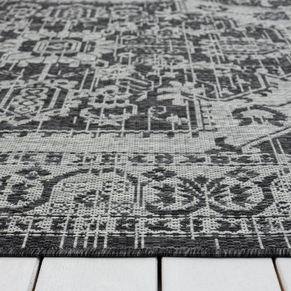 Alfresco 424 Slate Indoor Outdoor Indoor/Outdoor, Flatweave Rug