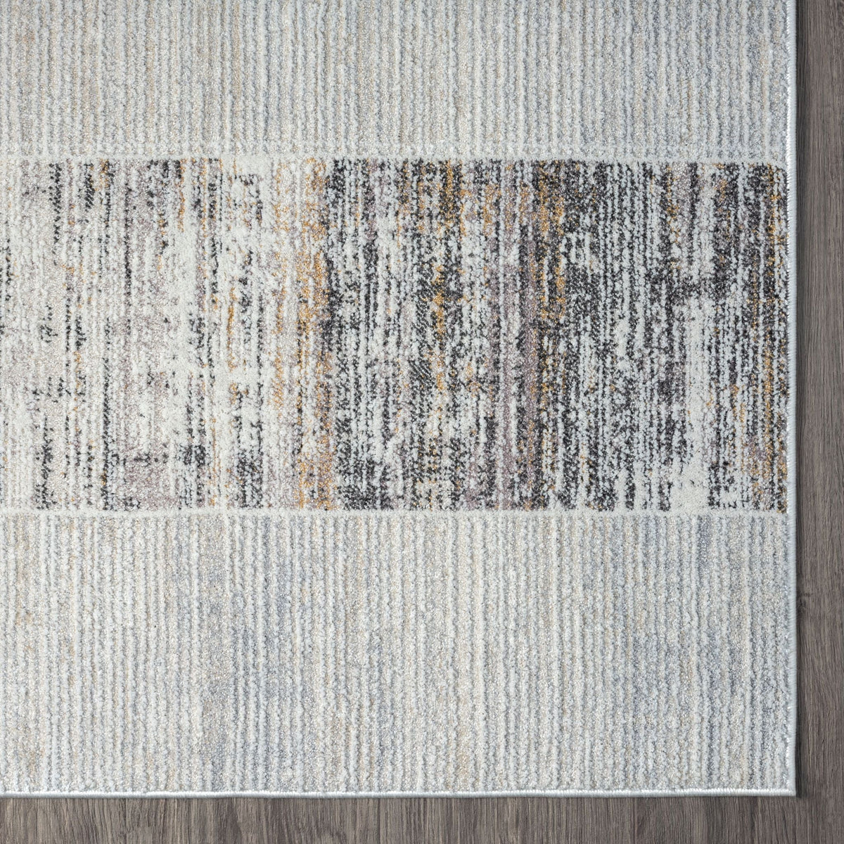 Easton 468 Slate Abstract, Transitional Hallway Runner