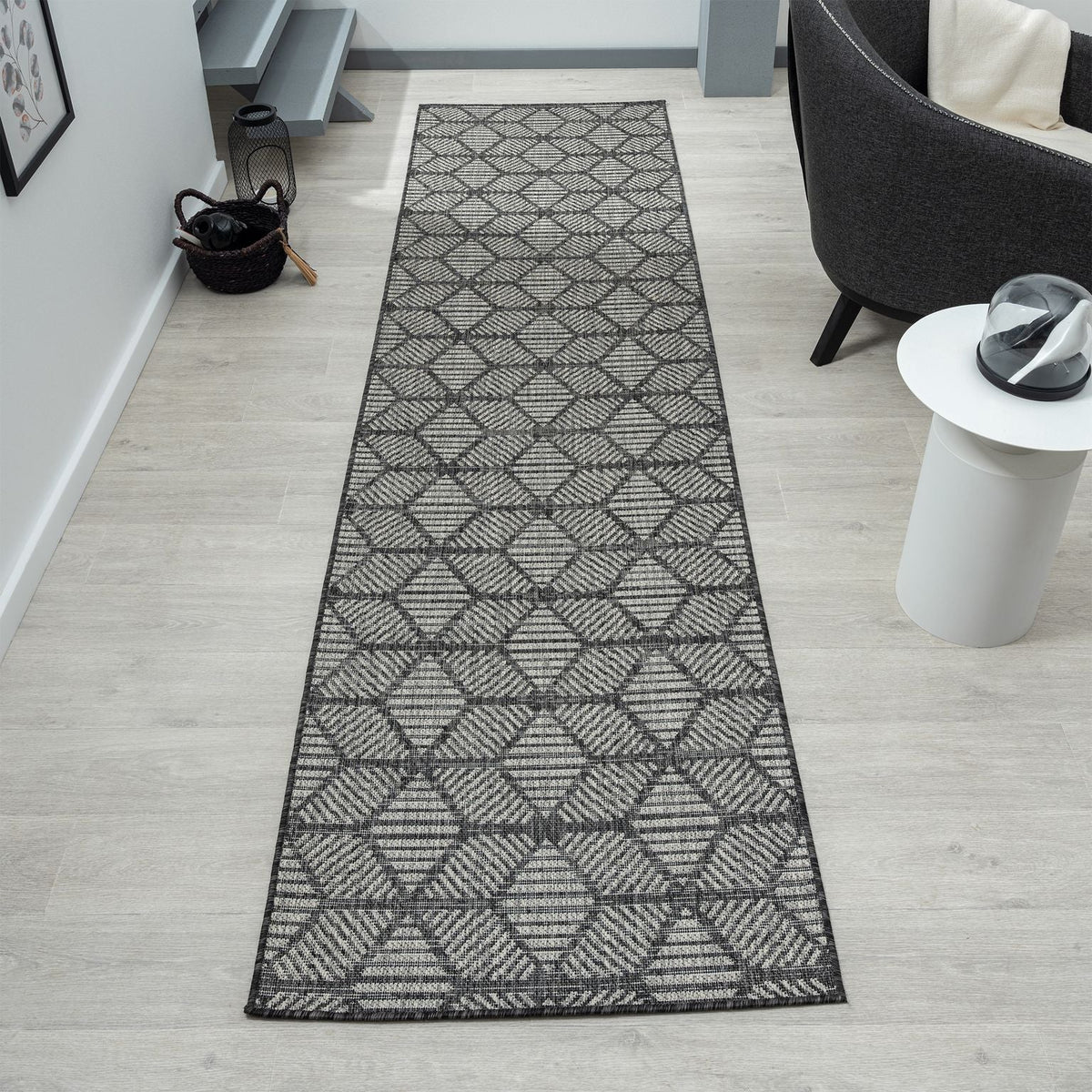 Alfresco 420 Steel Indoor Outdoor Indoor/Outdoor, Flatweave Hallway Runner