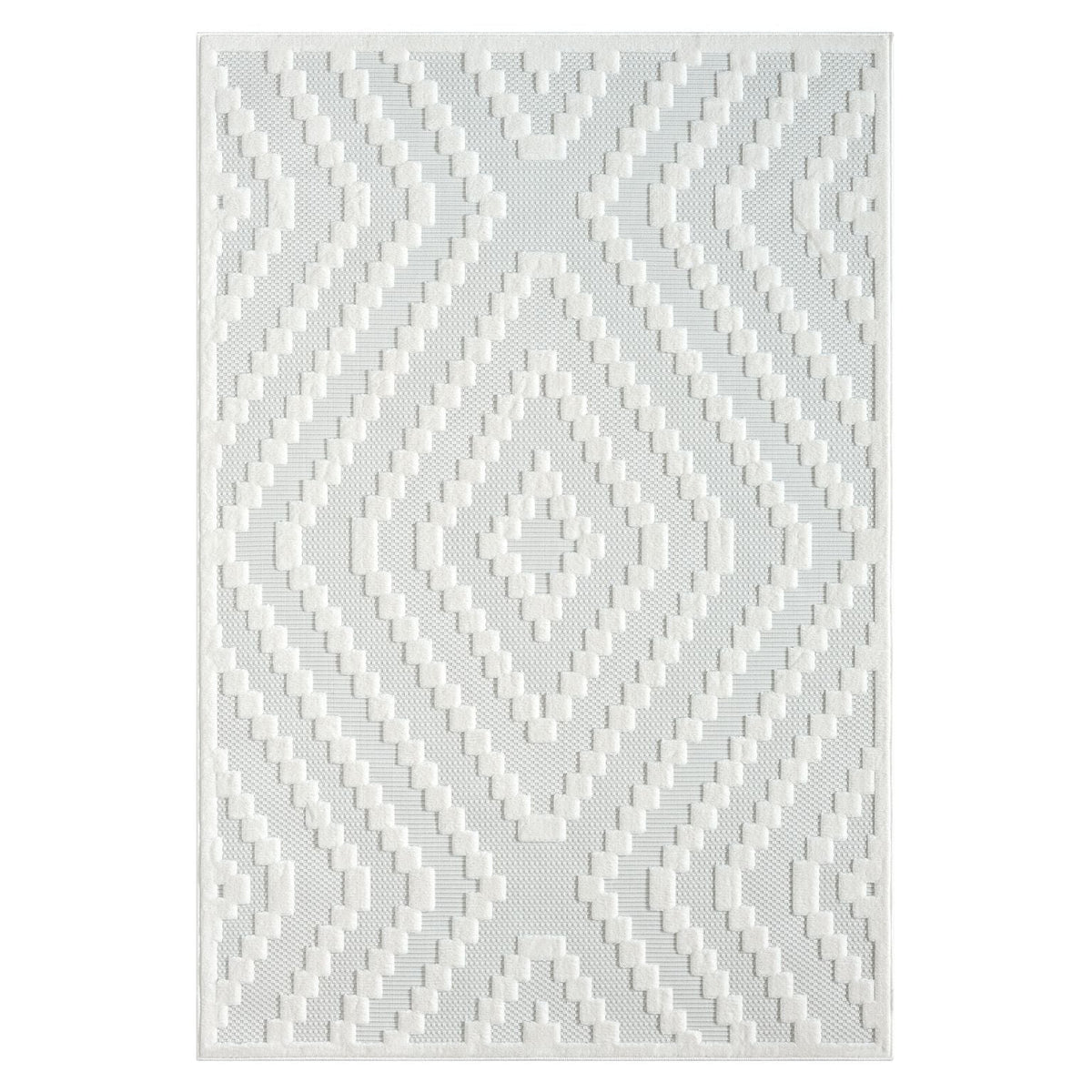 Calm 419 Linen Geometric Rug
