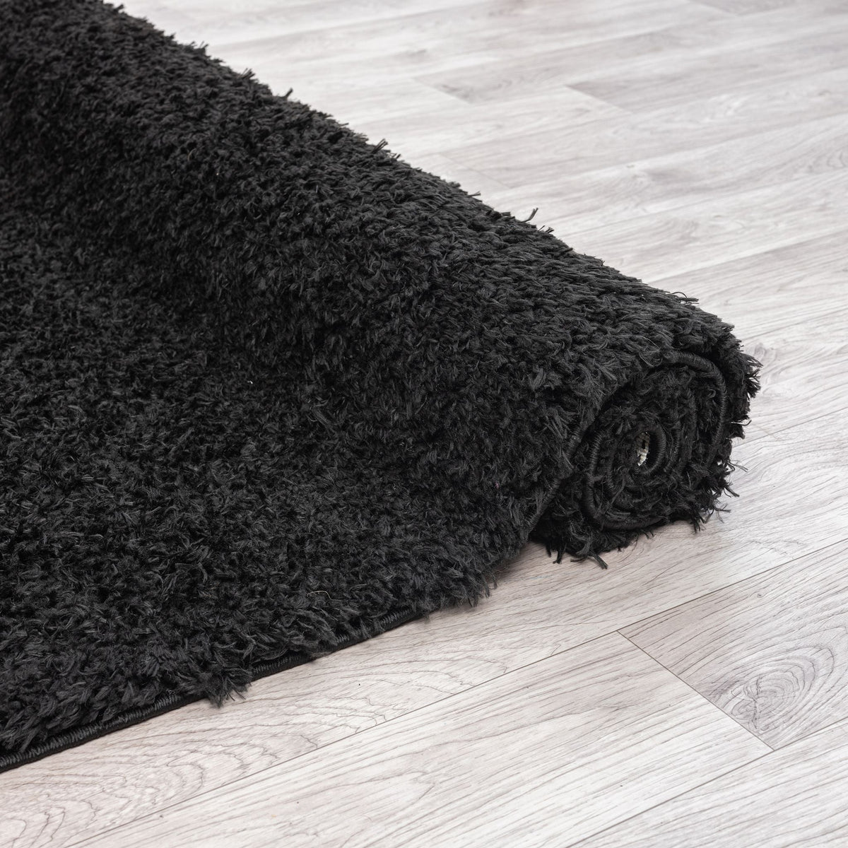 Fleecy 397 Ebony Shaggy Hallway Runner