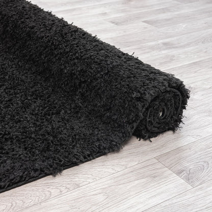 Fleecy 397 Ebony Shaggy Hallway Runner