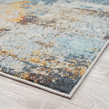 Canyon 513 Multi Abstract Hallway Runner