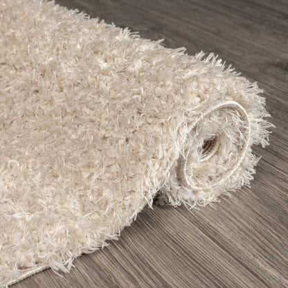 Fleecy 394 Fawn Shaggy Rug