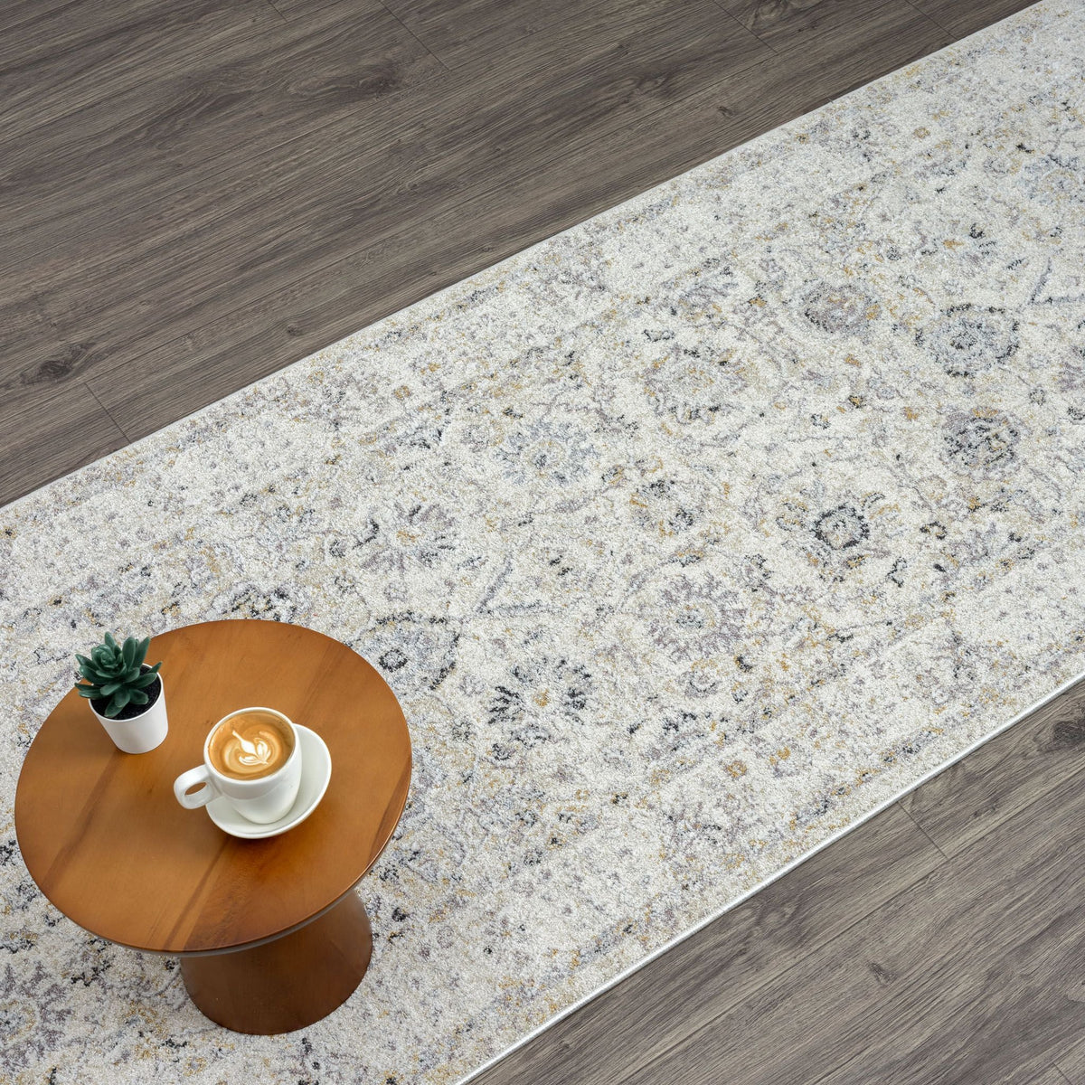 Easton 466 Sand Abstract, Transitional Hallway Runner