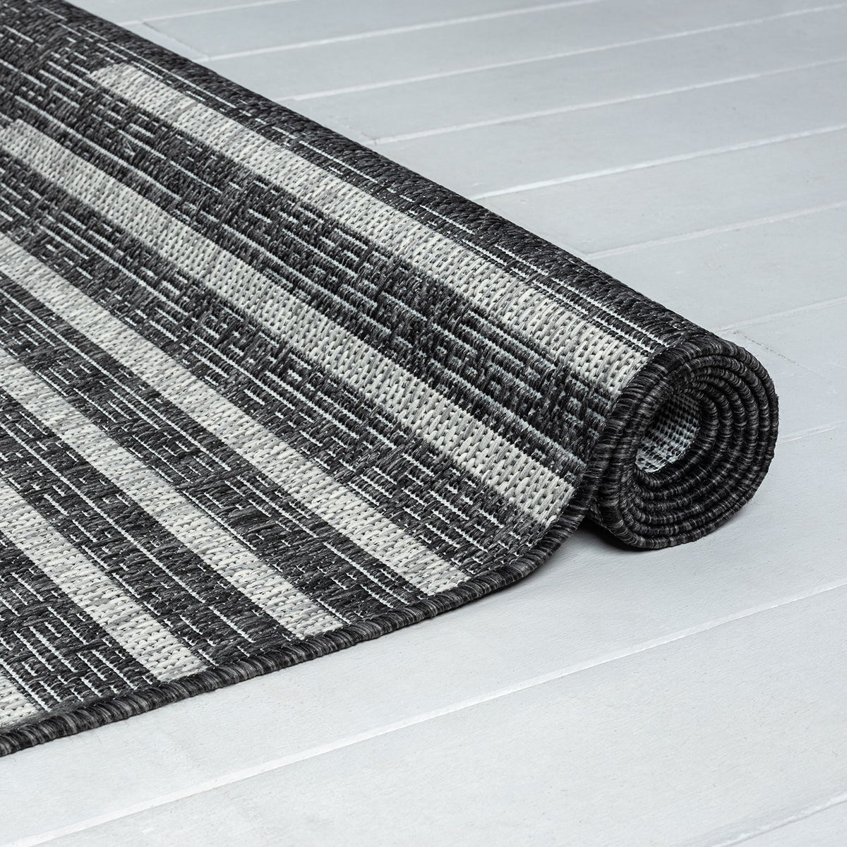 Alfresco 425 Ebony Indoor Outdoor Indoor/Outdoor, Flatweave Rug