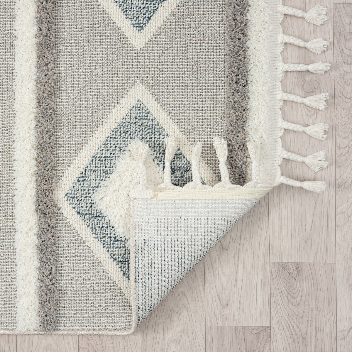 Cottage 546 Slate Geometric Hallway Runner