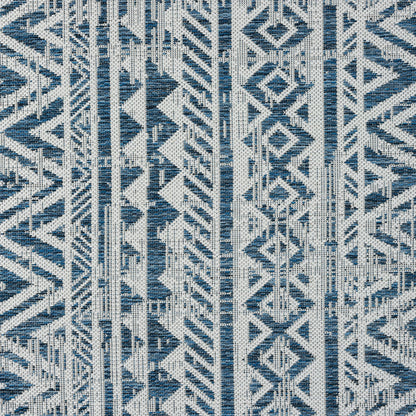 Patio 453 Frost Indoor Outdoor Indoor/Outdoor, Flatweave Hallway Runner