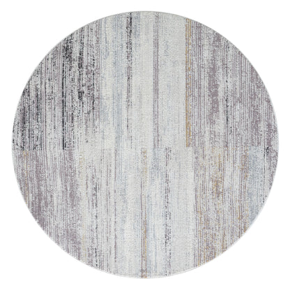 Easton 469 Cloud Abstract, Transitional Round Rug