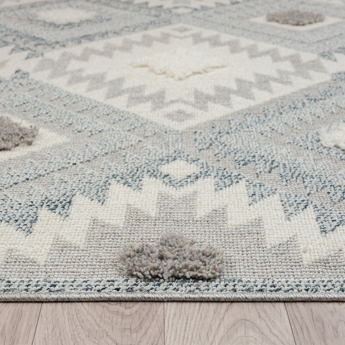 Cottage 543 Pebble Geometric Hallway Runner