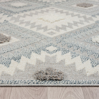 Cottage 543 Pebble Geometric Hallway Runner