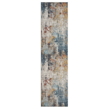 Canyon 513 Multi Abstract Hallway Runner