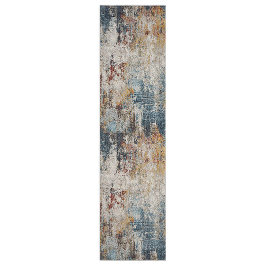 Canyon 513 Multi Abstract Hallway Runner