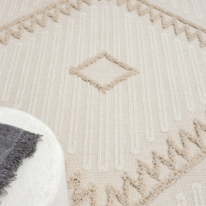 Cottage 545 Taupe Geometric Rug
