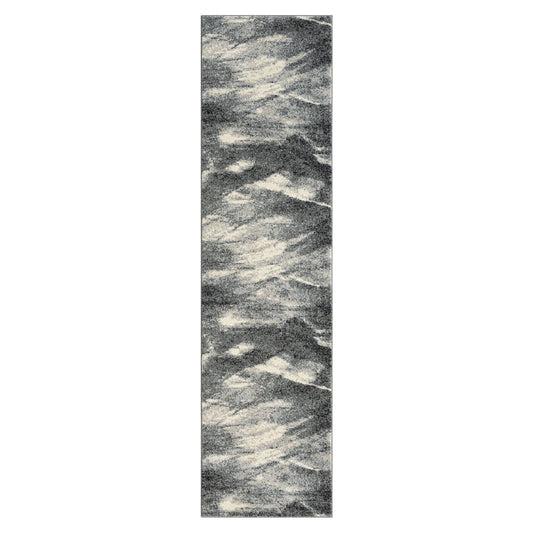 Astor 483 Ash Abstract Hallway Runner