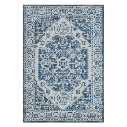 Patio 455 Denim Indoor Outdoor Indoor/Outdoor, Flatweave Rug