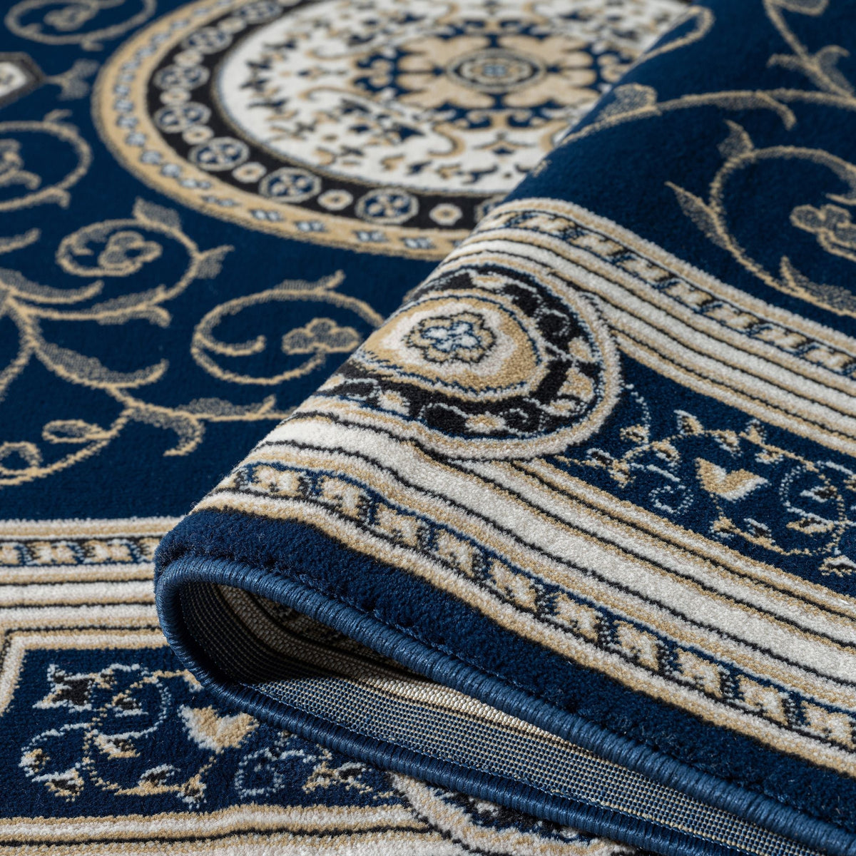 Estate 511 Navy Traditional, Classic Hallway Runner