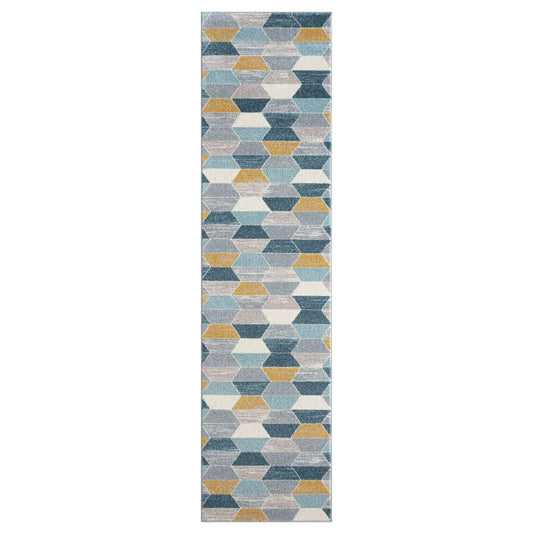 Canyon 514 Multi Geometric Hallway Runner