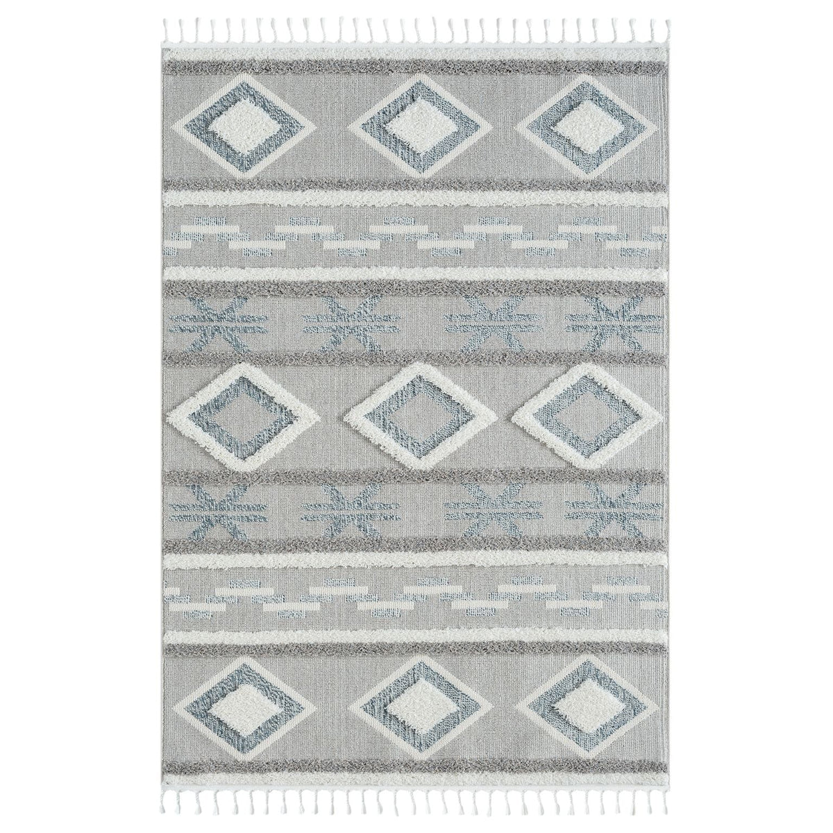 Cottage 546 Slate Geometric Rug
