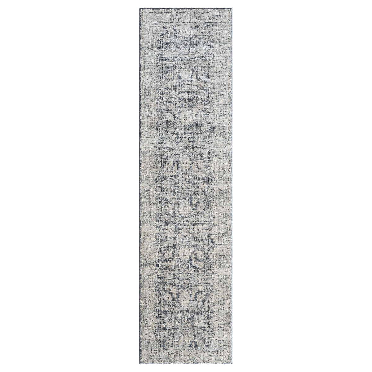 Aubrey 6739 Charcoal Abstract, Traditional Hallway Runner