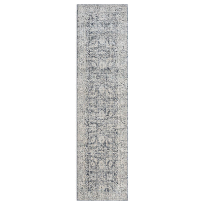 Aubrey 6739 Charcoal Abstract, Traditional Hallway Runner