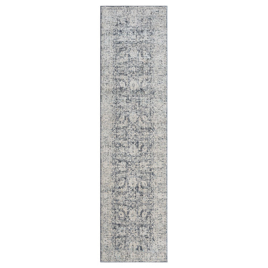 Aubrey 6739 Charcoal Abstract, Traditional Hallway Runner