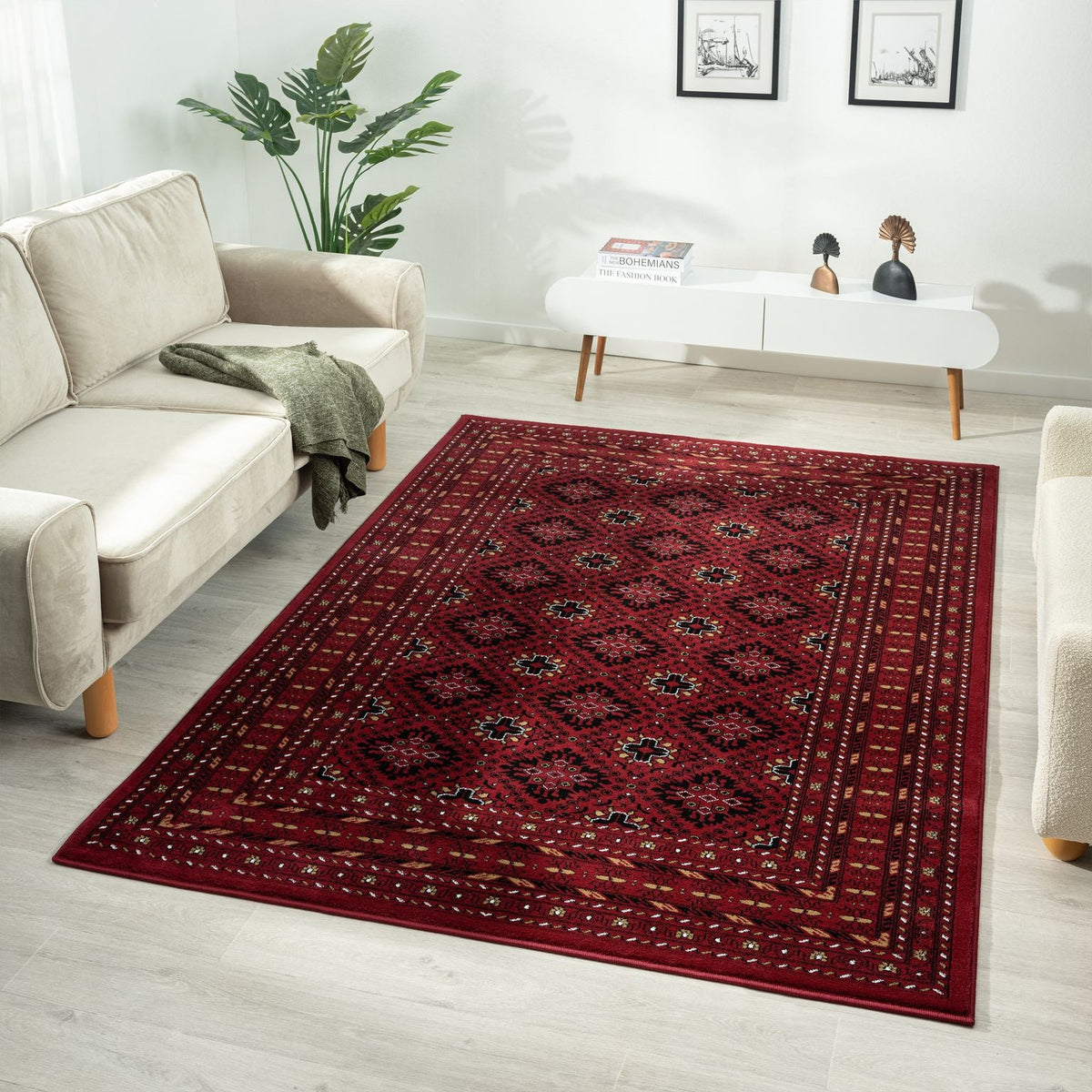 Royal 521 Red Traditional, Classic Rug