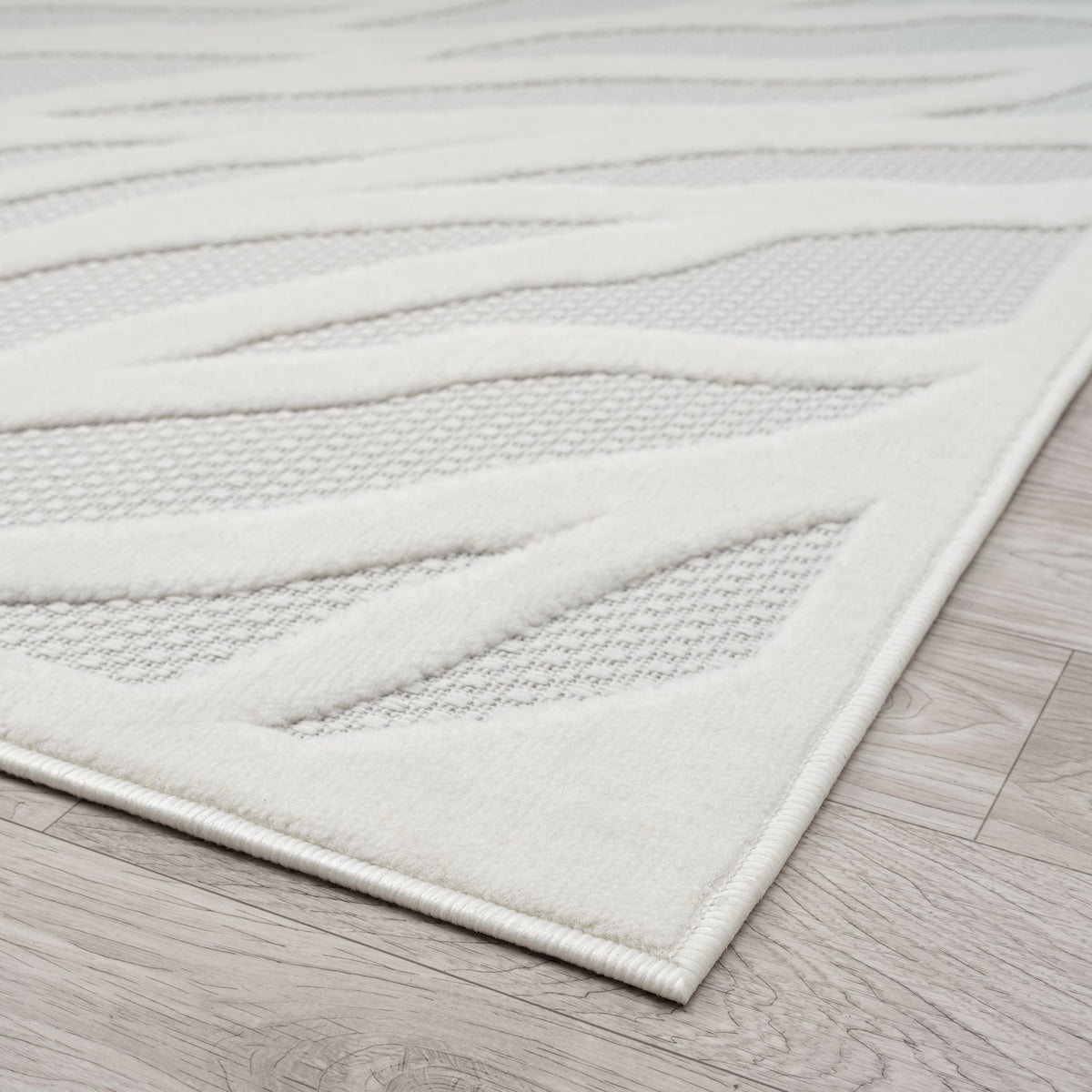 Calm 415 Ivory Geometric Rug