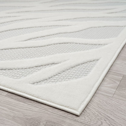 Calm 415 Ivory Geometric Rug
